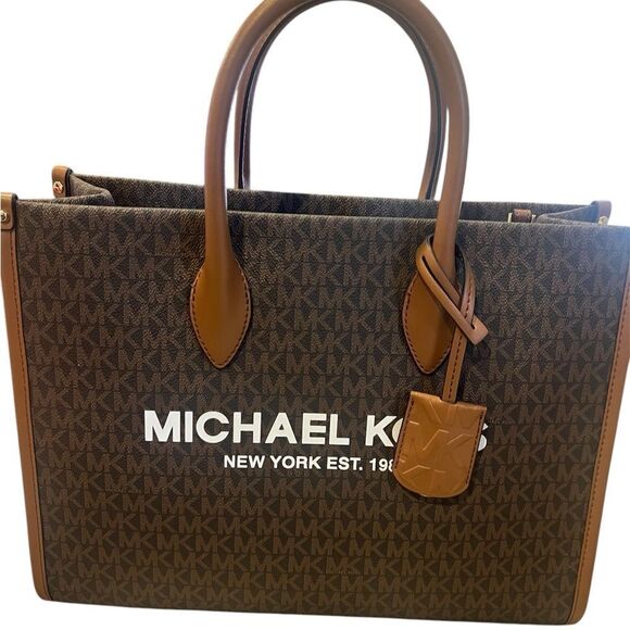 NWT Michael kors large Mirella logo tote bag with removable adjustable‎ strap - Picture 3 of 11